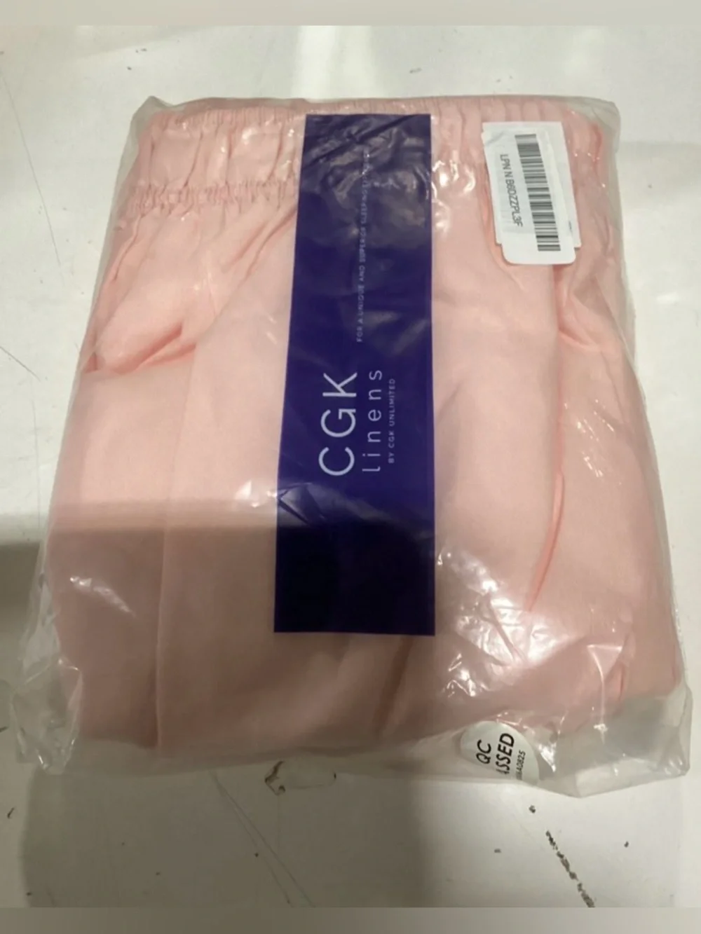Elastic Wrap-Around Bed Skirt - Pink